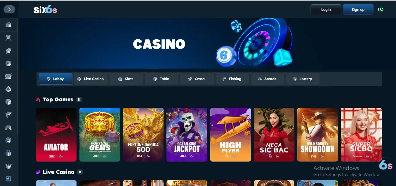 Six6s Game Interface