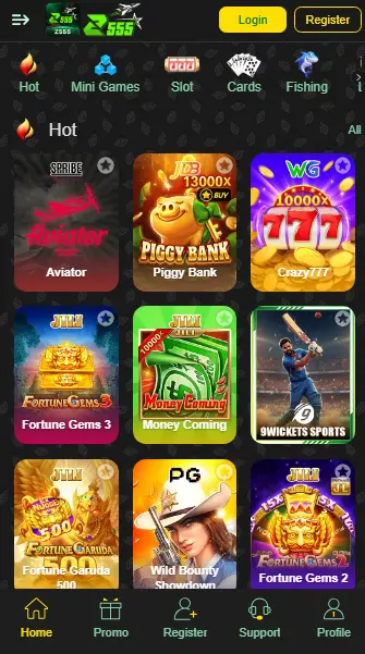 Z555 Game Hompage